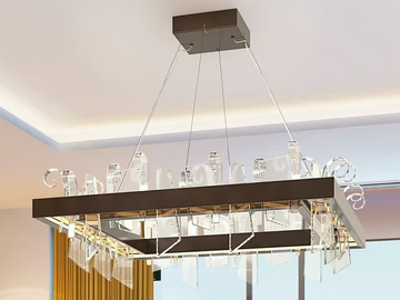 VELA - LED pendant lamp in glass and metal by Patrizia Volpato - view 2